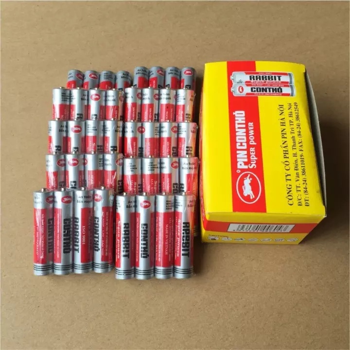 Pin con thỏ 1 vỉ 4 Viên 1,5v (AA/AAA)