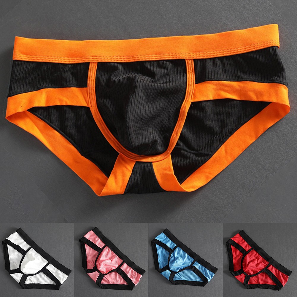 【MOMLOVE】 Men Underwear Briefs Soft Stretchy Trunks Underpants Bikini Bulge Pouch