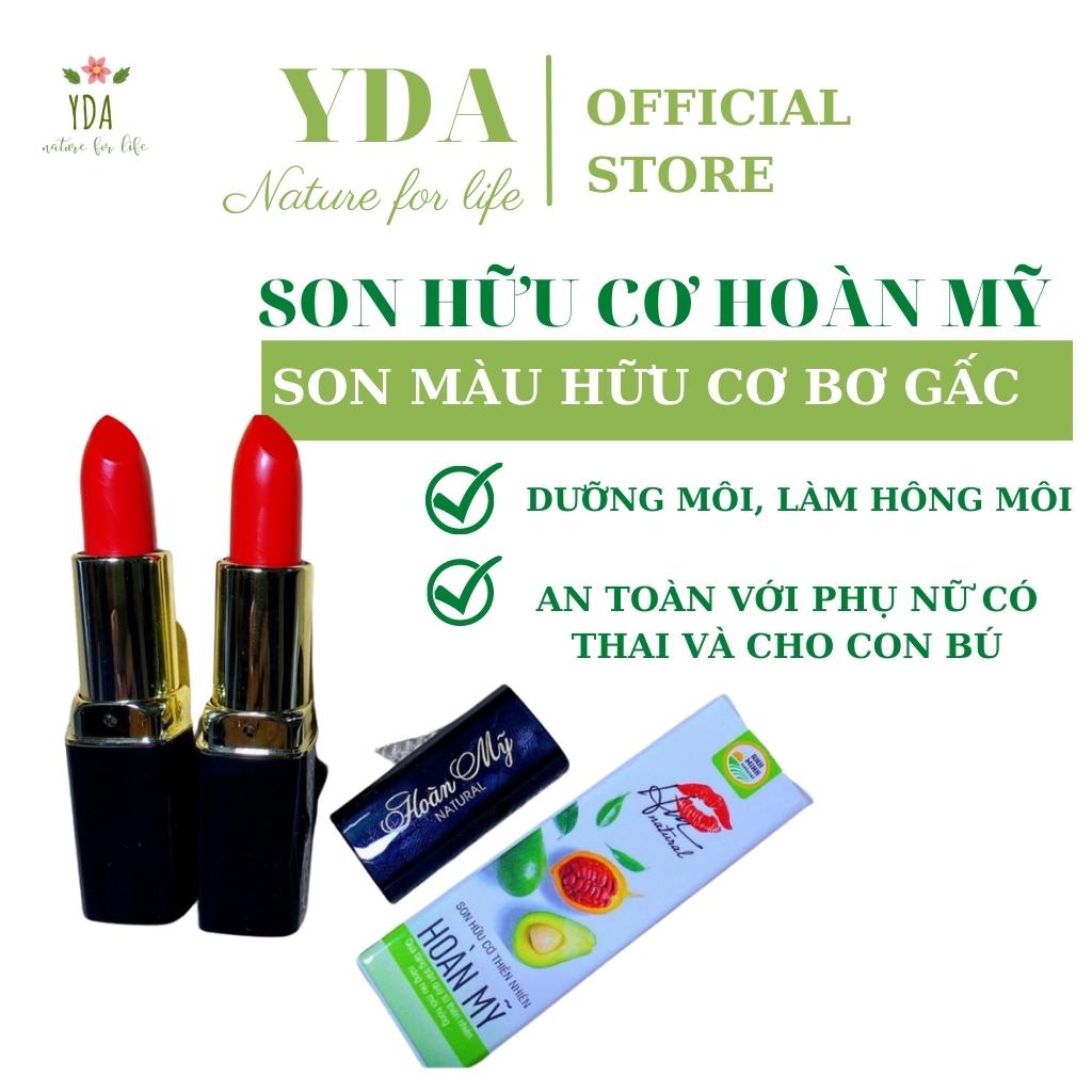 Son hữu cơ Hoàn Mỹ, son hữu cơ thiên nhiên, son dưỡng hữu cơ, làm hồng môi, mềm môi - YDA nature