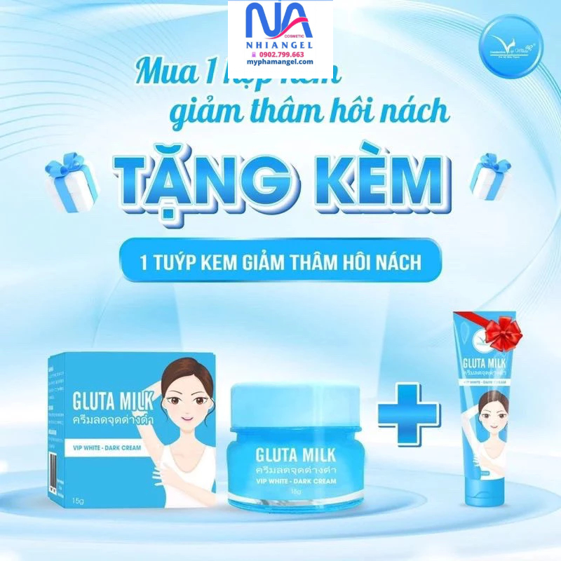 (MUA 1 TẶNG 1) Kem Thâm Nách Gluta Milk Thái Lan