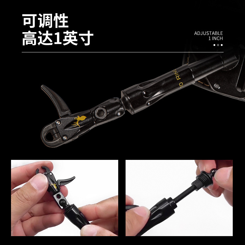 10 RING Trophy Ridge Release Aid Bow and Arrow Accessories Wrist Trigger Adjustable 360° Rotation