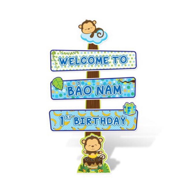 Cây welcome để bàn