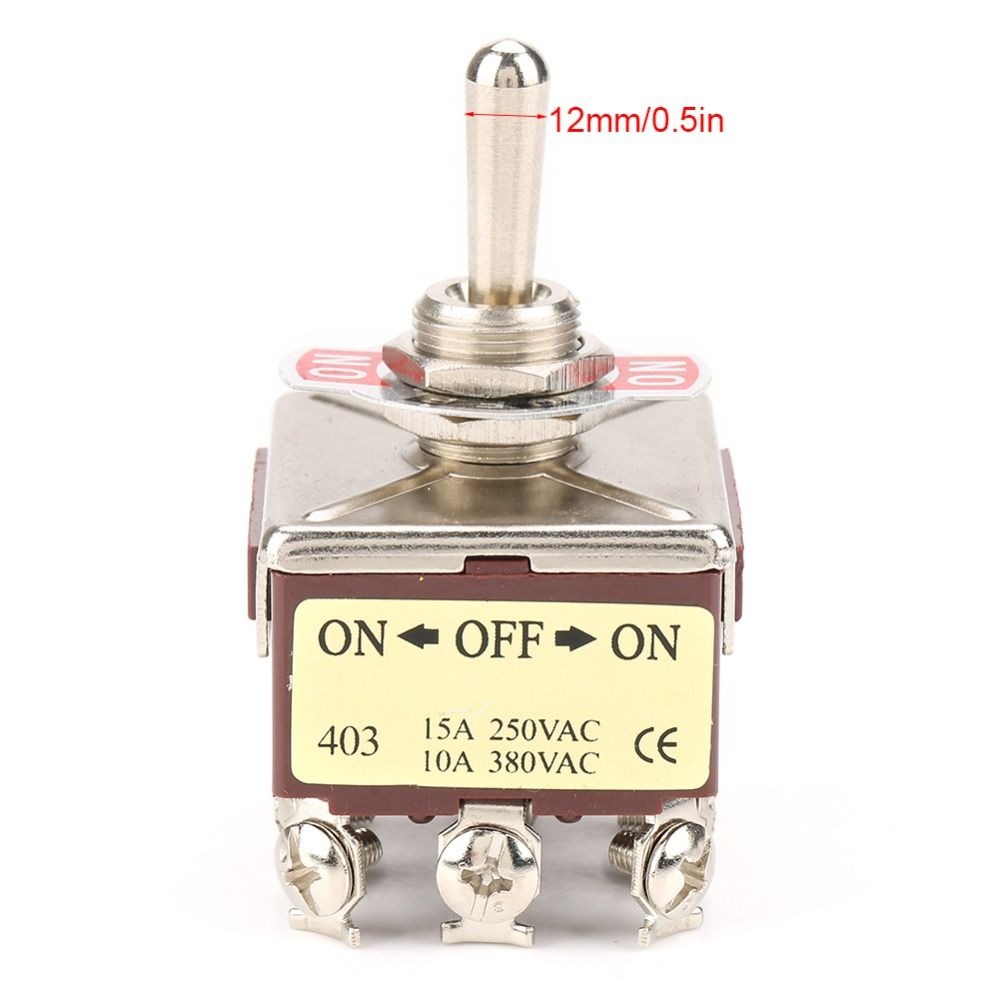 Durable ON/OFF/ON Three-position Rocker Control Heavy Duty Toggle 4PDT ...