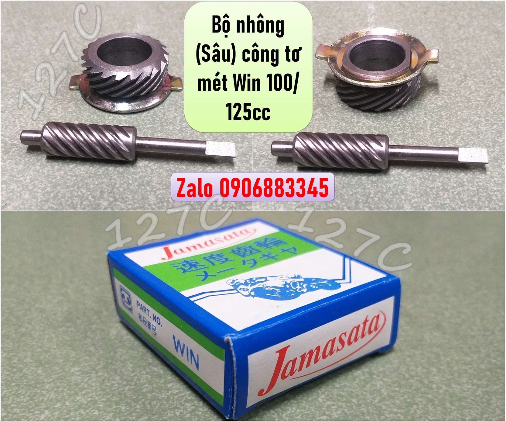 [HCM] Bộ nhông (Sâu) công tơ mét Win 100/ 125cc