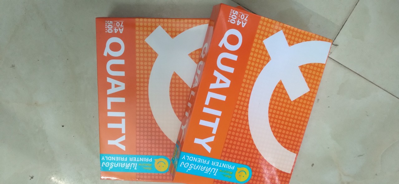 GIẤY A4 QUALITY 70 gsm 500 tờ