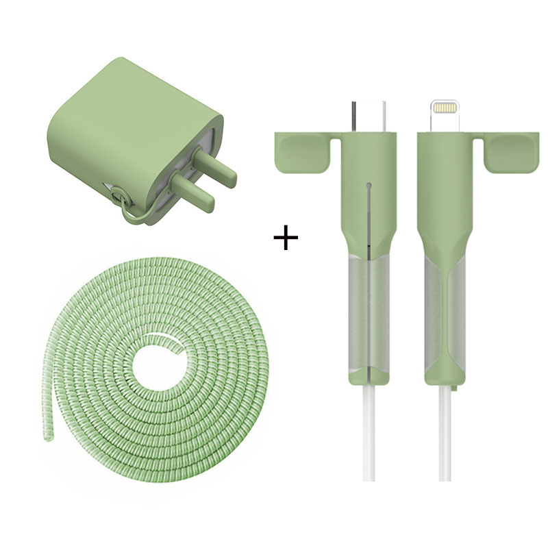 BlueWow New Cable Protector For Android / iPhone12 13 14 18/20W Android To C/Type C To C/Type C To IPhone Charger Head Protector USB Data Cable Line Protection Sleeve Cable Protective