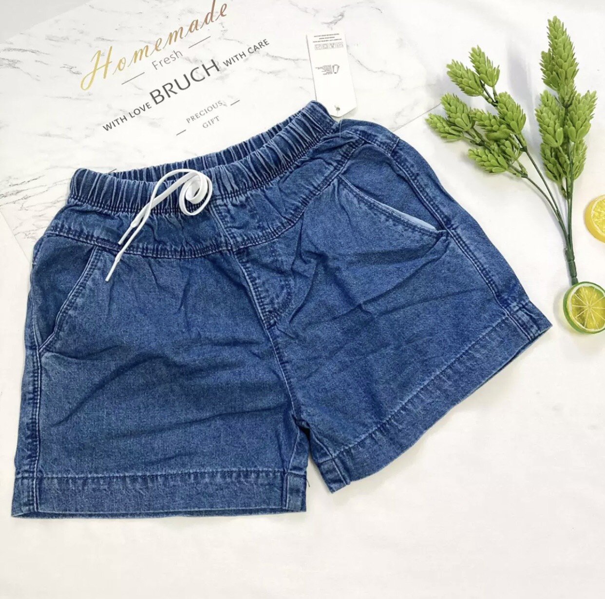 QUẦN SHORT JEAN NỮ LƯNG THUN, COMBO 3 CÁI 100K