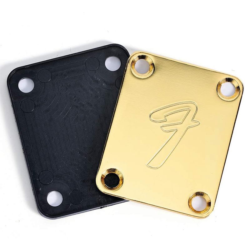 70S 4-Bolt Guitar Neck Plate Neckplate with Screws