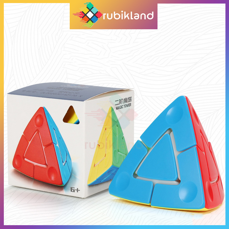 Rubik pyraminx duo cube rubic tam giác biến thể đồ chơi trí tuệ trẻ em