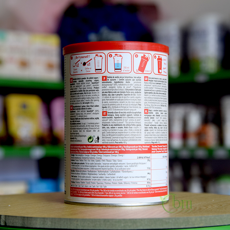 Bột hạt phỉ hữu cơ 400g - Ecomil