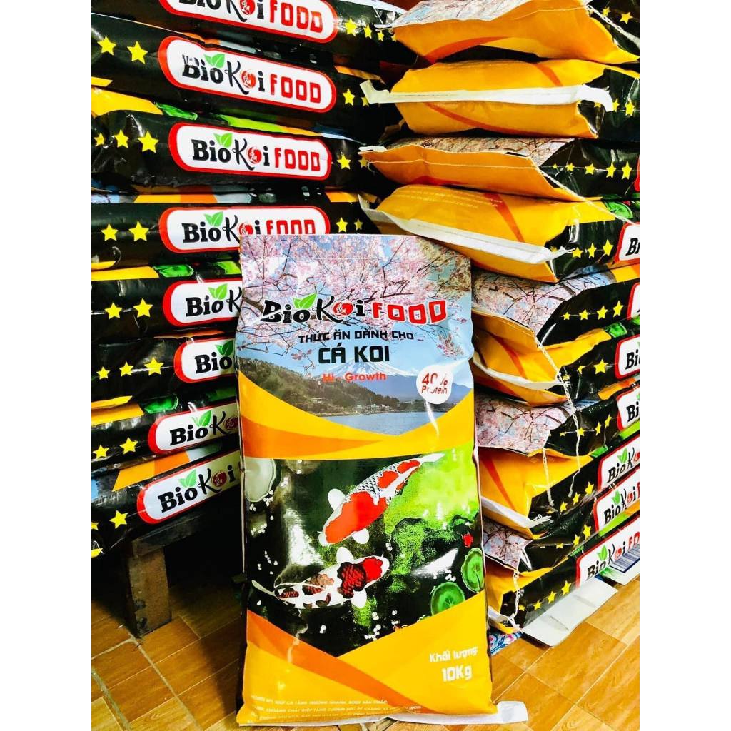 Cám Bio Koi Food tăng trưởng và tăng màu bao 10kg