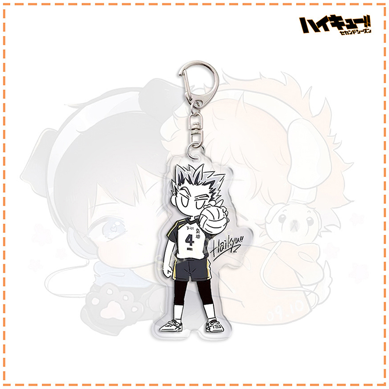 Cartoon Anime Haikyuu!! Acrylic Keychain Cute Backpack Hanging Decoration QUANYIN. 
