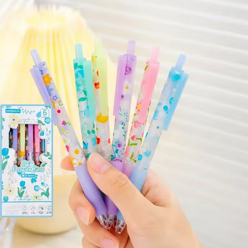 6Pcs/Set%20Spring%20Flowers%20Gel%20Pens%200.5mm%20Black%20Ink%20Kawaii%20Quick%20Drying%20Ballpoint%20For%20Girls%20Writing%20Pens%20School%20Supplies%20Stationery%20Fayshow%20-%20Image%206