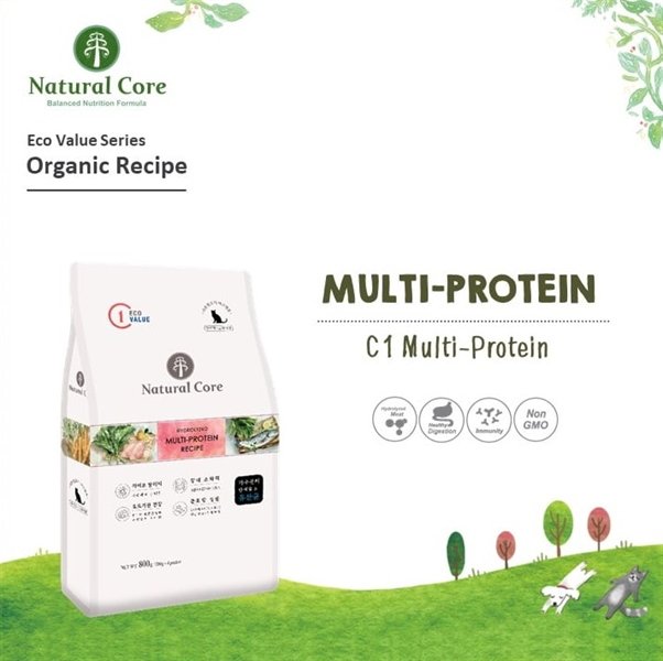 Hạt Hữu Cơ NATURAL CORE ECO C1 Đa Đạm Cho Mèo - [Nông Trại Thú Cưng]