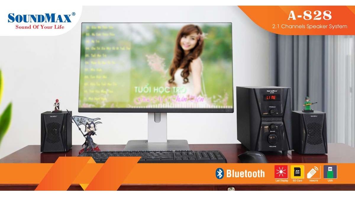 LOA BLUETOOTH SOUNDMAX A828/2.1