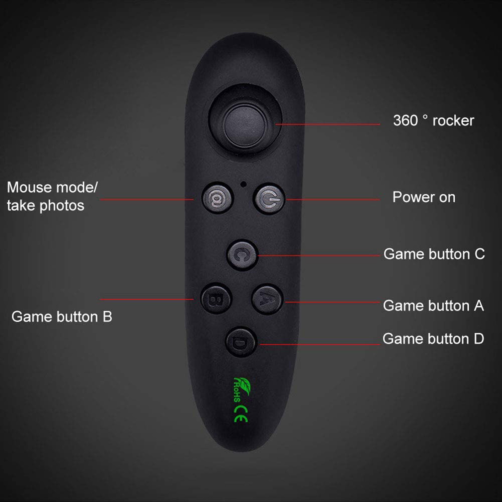 Wireless Bluetooth Vr Control Gamepad Update Remote Controller For ...