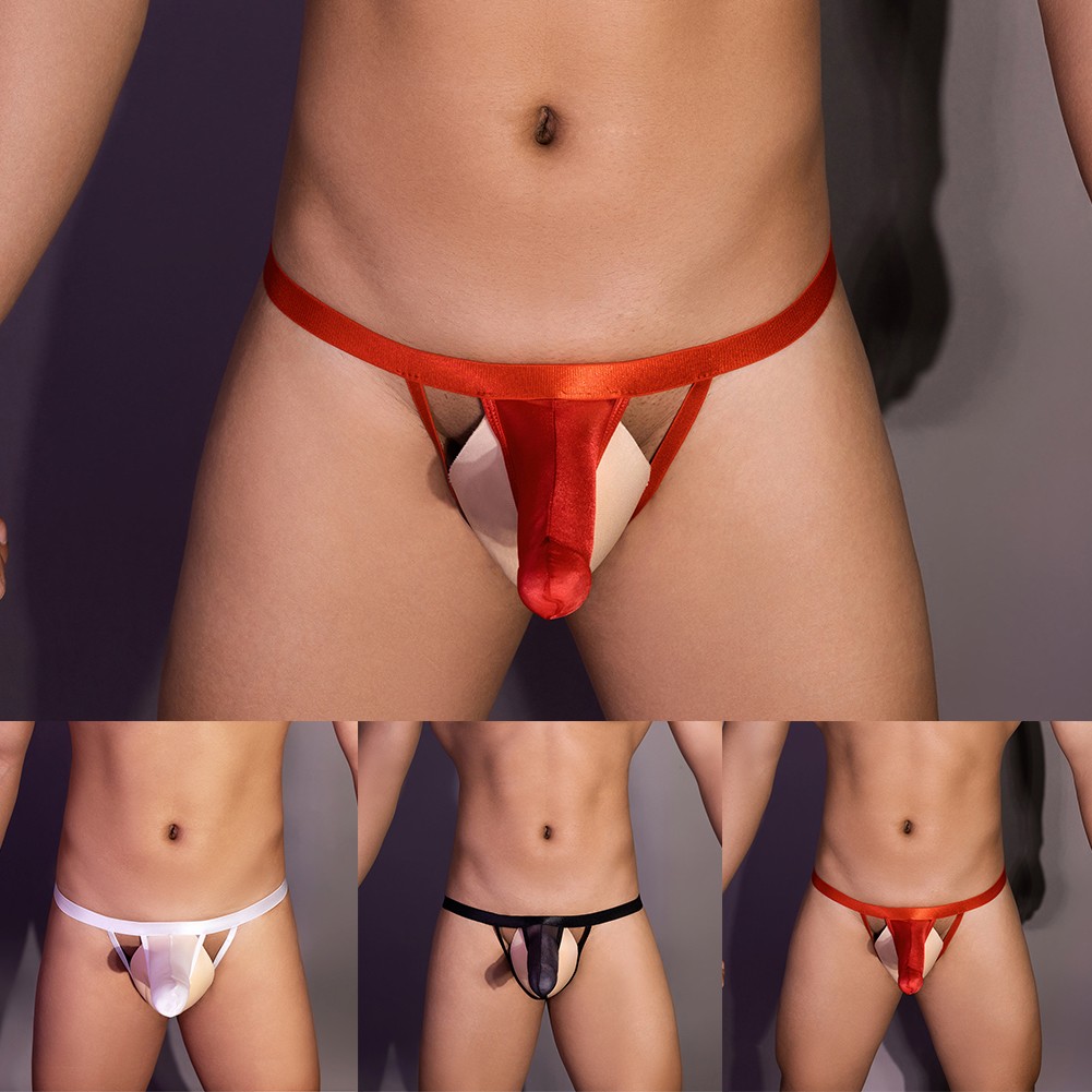 【BLUEHOPE】 Breathable Men's Jockstrap G String Sexy Underwear Pouch Briefs for Men
