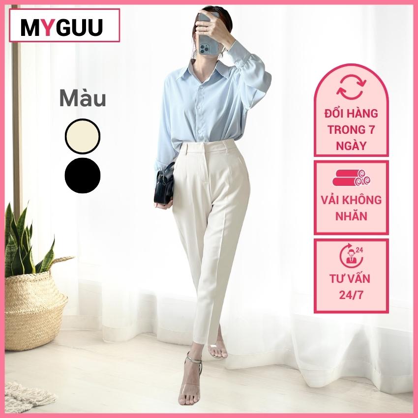 Quần Tây Baggy Lưng Cao Nữ Công Sở Cao Cấp Kiểu Đẹp MyGuu Fashion QC212 Đi thumbnail