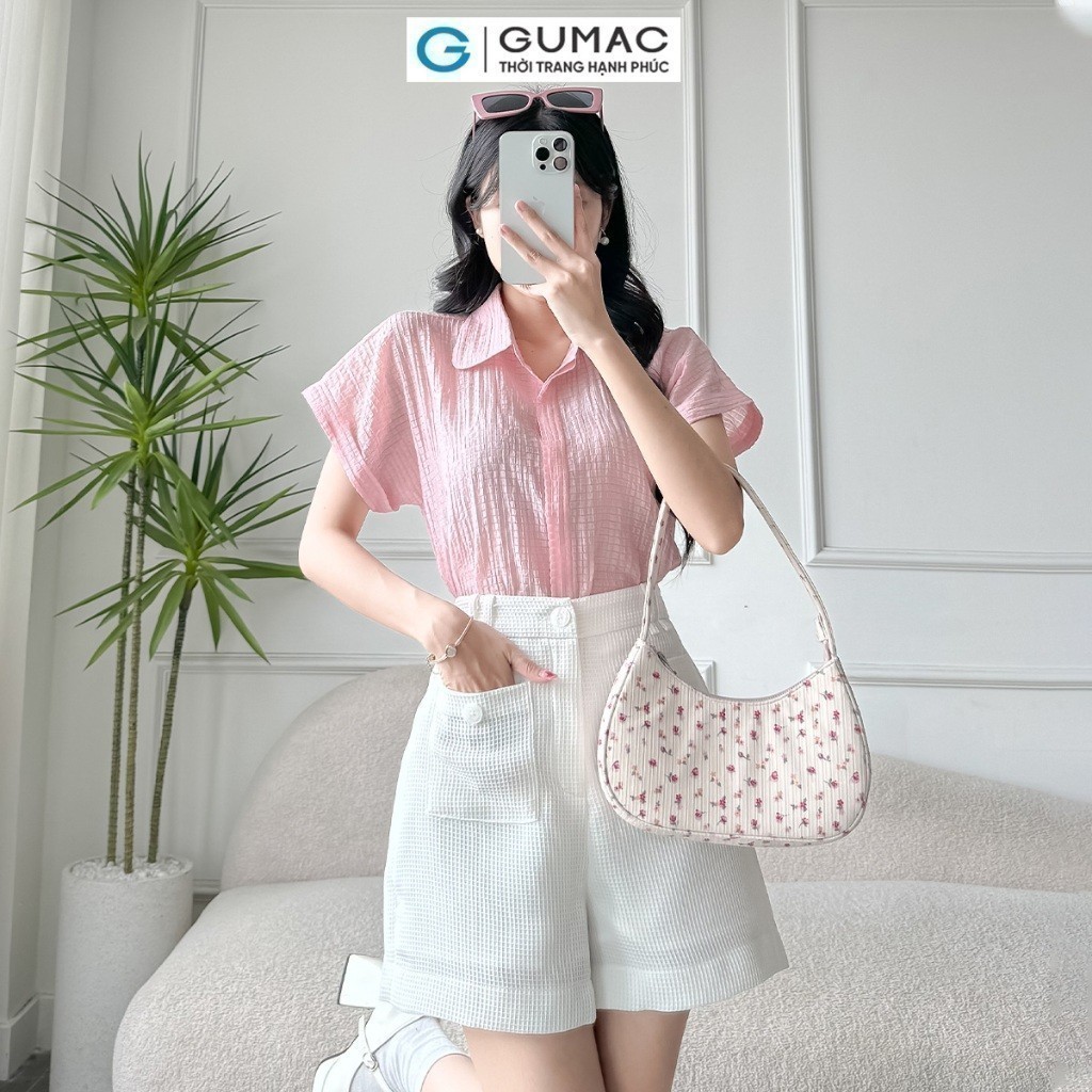 [20H 6.7 - 9.7| Voucher 10-18%] Quần short kiểu túi đắp GUMAC SHE03007