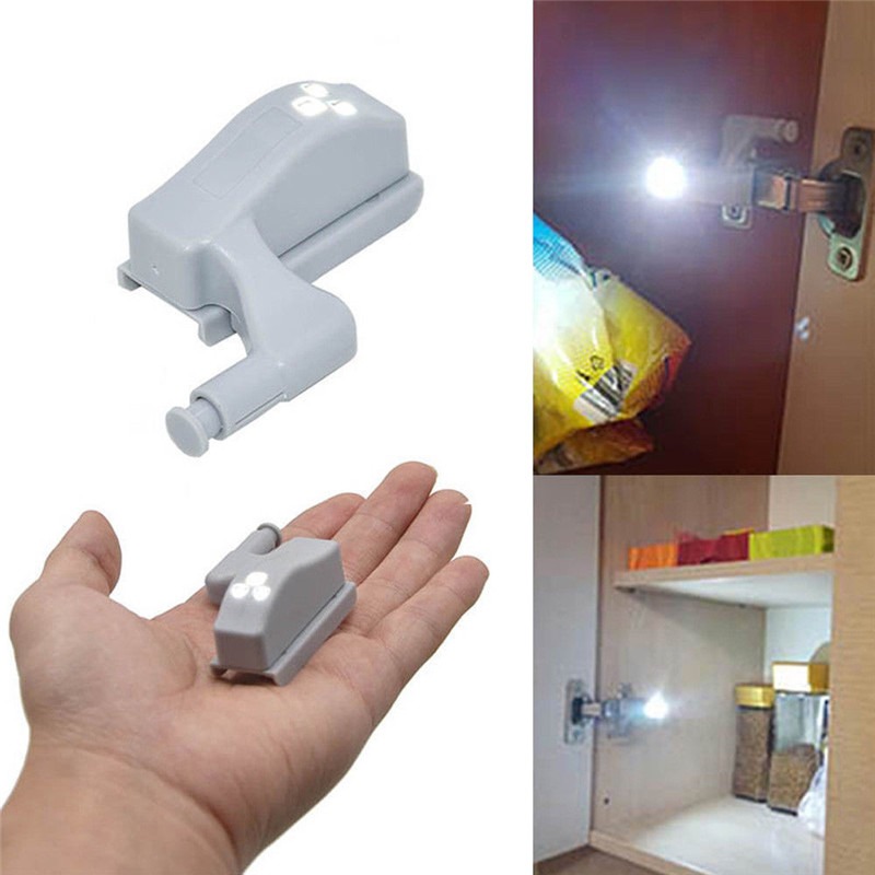 10PCS Universal LED Inner Hinge Lamp Cabinet Induction Light Wardrobe Cupboard Sensor Lights Bedroom Kitchen Closet Night Lamp