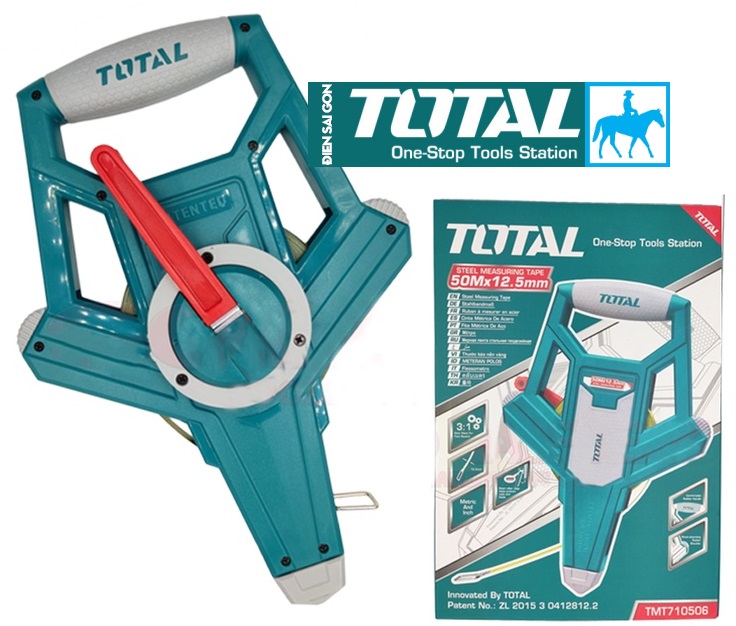 Thước cuộn thép 50 Mét TOTAL TMT710506