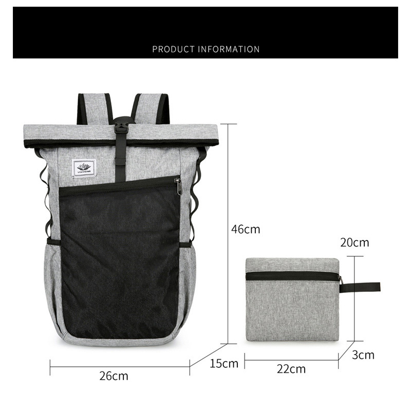 SBART Outdoor folding backpack, multifunctional lightweight clutch bag, waterproof mountaineering bag, travel bag, large capacity bag