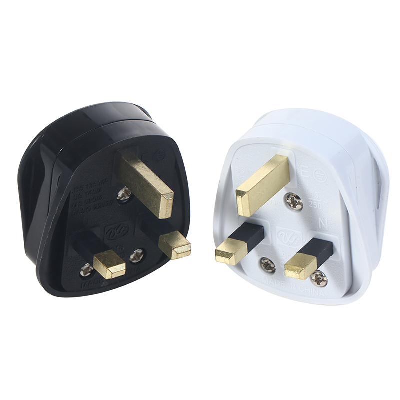 England Removable Power Plug White Black 3 Pin UK Mains Plug 13A Appliance Assembly Power Cord Fuse Wiring Connector BOYUAN. 