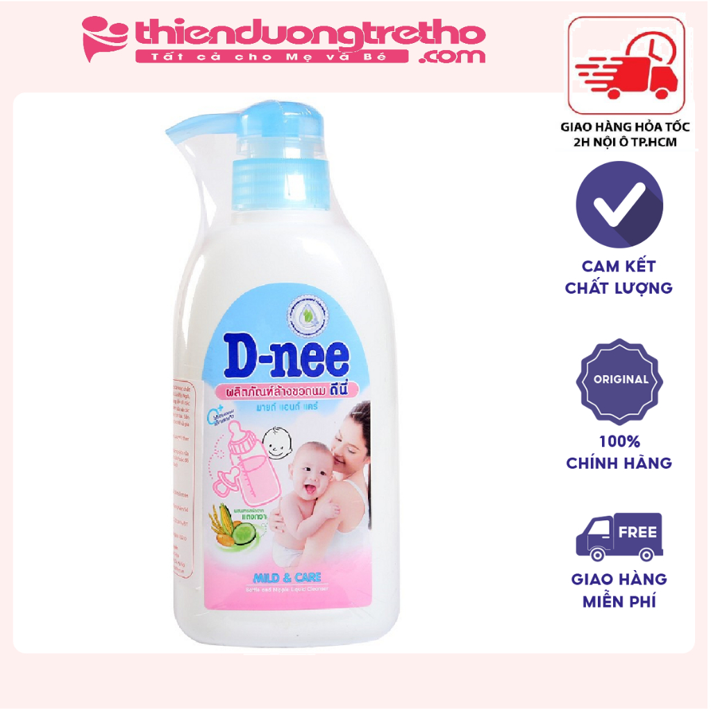 Nước rửa bình sữa Dnee 500ml (Chính hãng có tem Công ty Đại Thịnh)