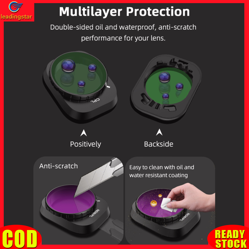 LeadingStar RC Authentic ND/CPL/UV Lens Filter Easy Installing Adjustable Lens Filter Drones Lens Accessory Compatible For DJI Mini 4 Pro Drones