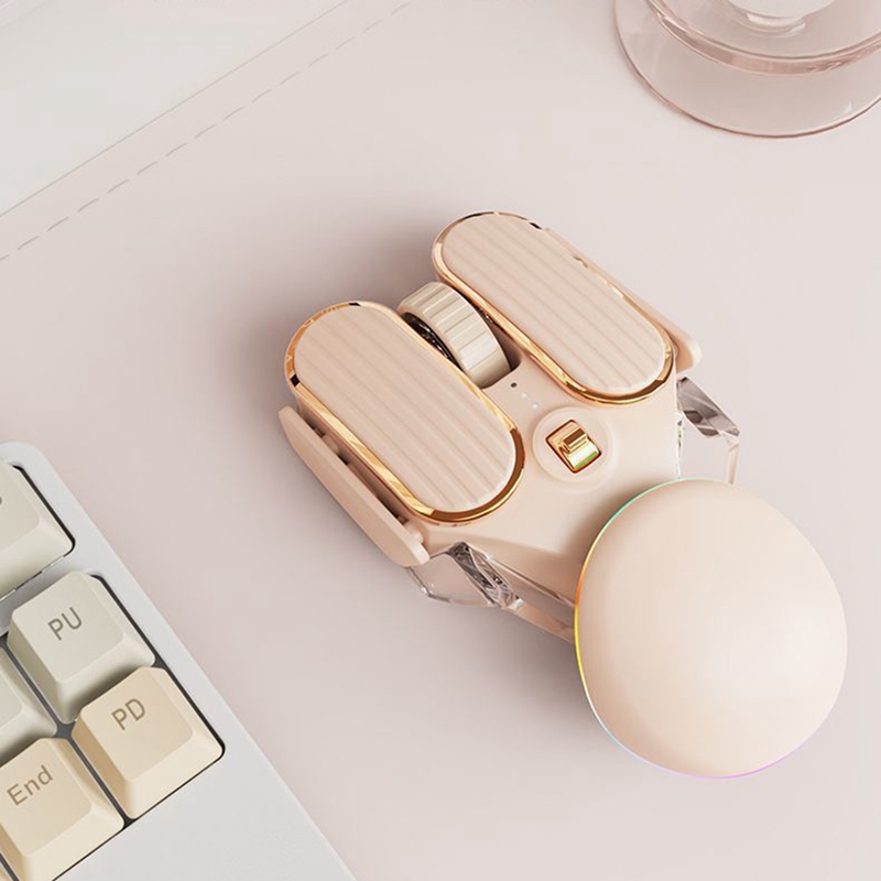 Bluetooth 2.4G Wireless Mouse Rechargeable Type-C Dual Mode Silent Mice USB Optical Gaming Mouse for Computer