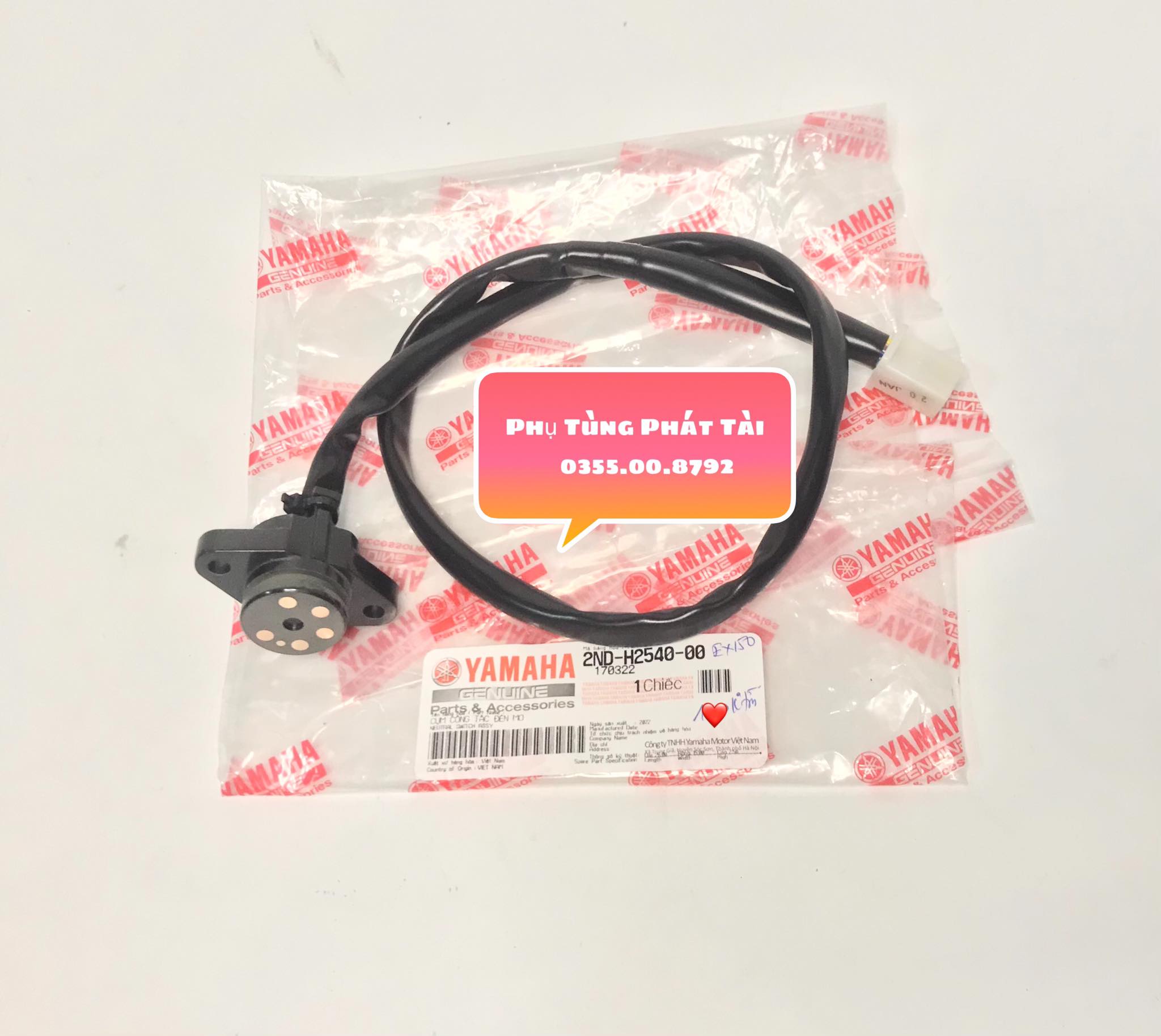 Dây báo mo - báo số exciter 150 chính hãng yamaha