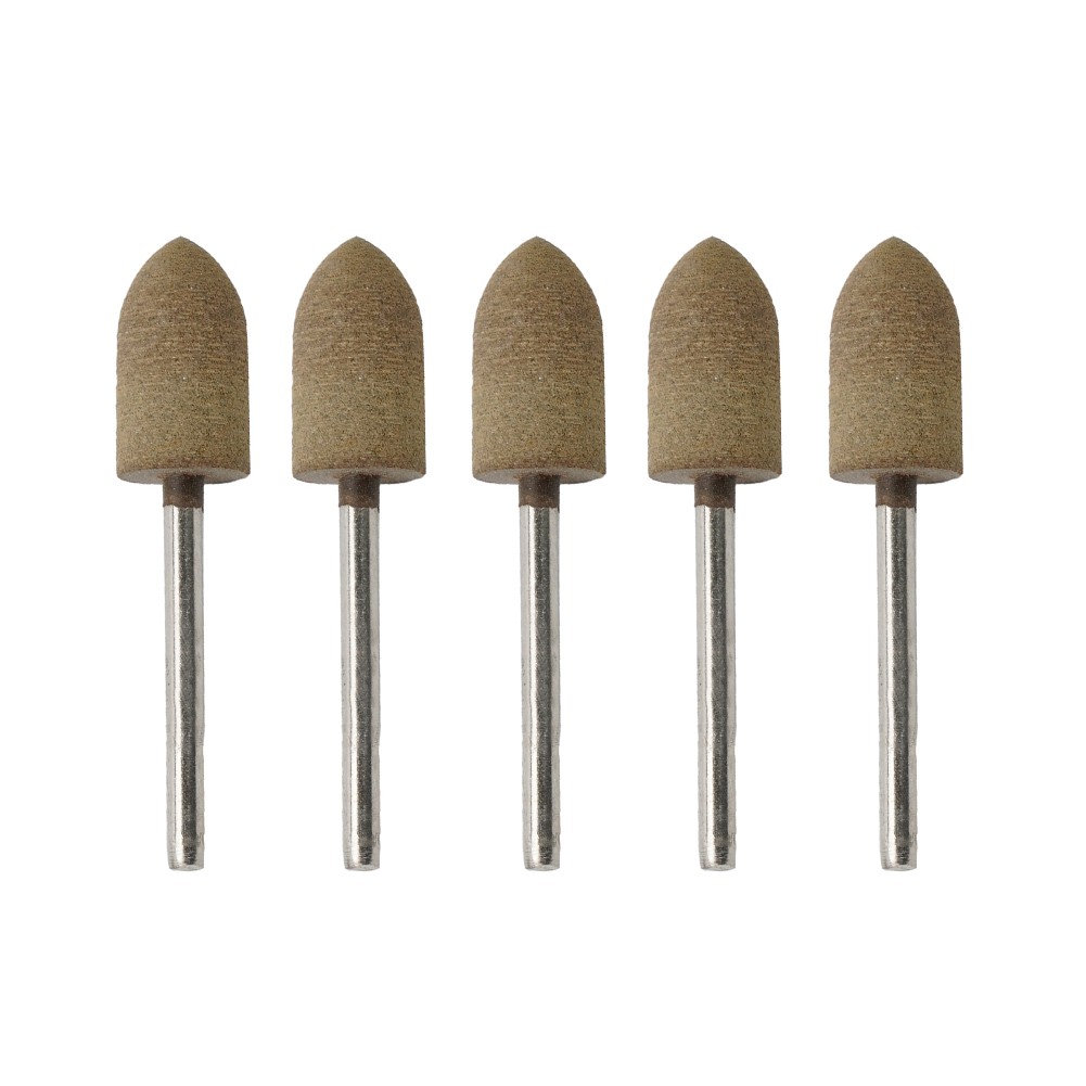 5PCS 3mm Shaft Leather Polishing Buffing Wheels Grinding Bits Grinder Head For Mold Polishing Rotary Tool