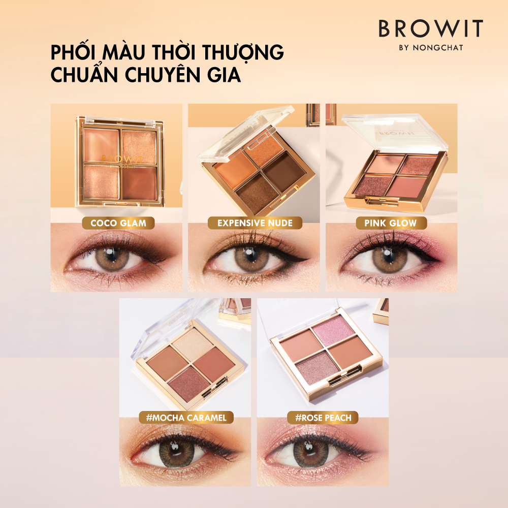 Bảng Phấn Mắt Browit Eyeshadow Palette 1g x 4Colors