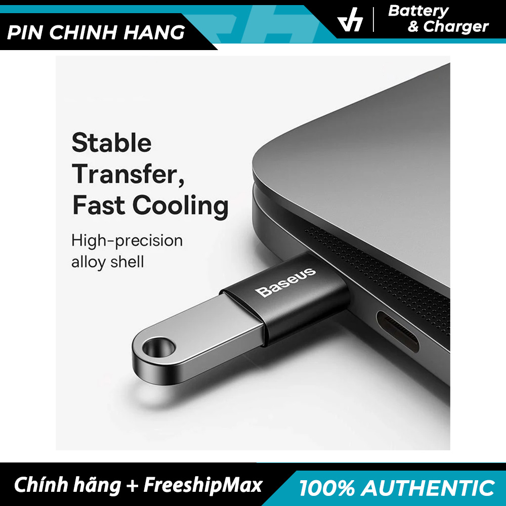 Đầu chuyển OTG cao cấp Baseus TypeC to USB-A LVL002