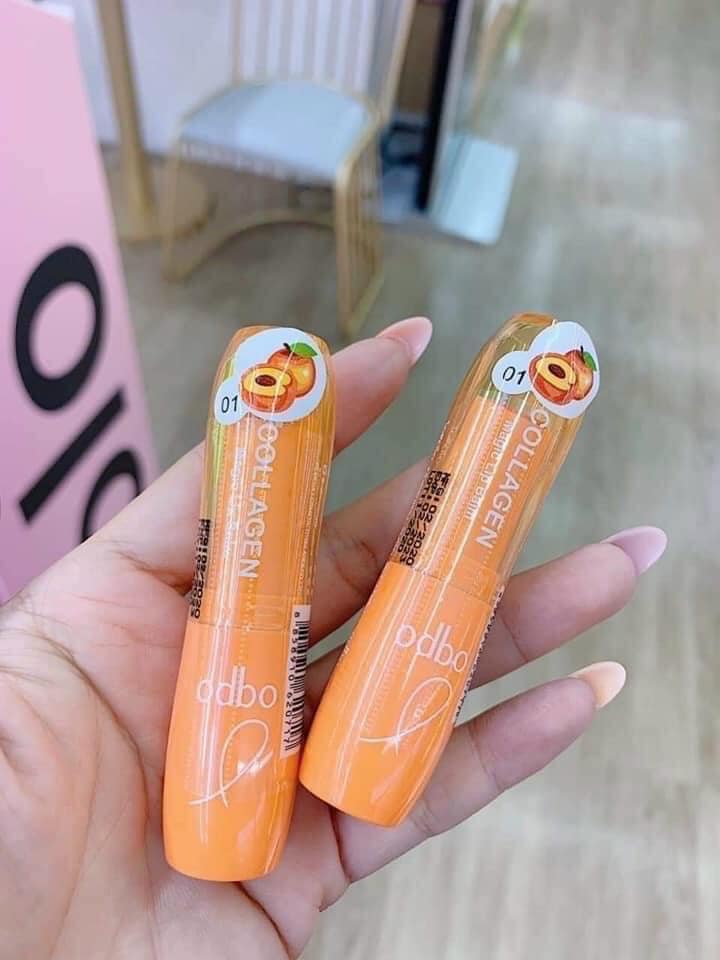Son gió dưỡng môi căng mọng Odbo Collagen Magic Lip Balm Thái Lan