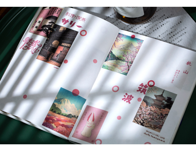 Cuốn 50 miếng sticker mẫu văn hóa nhật bản