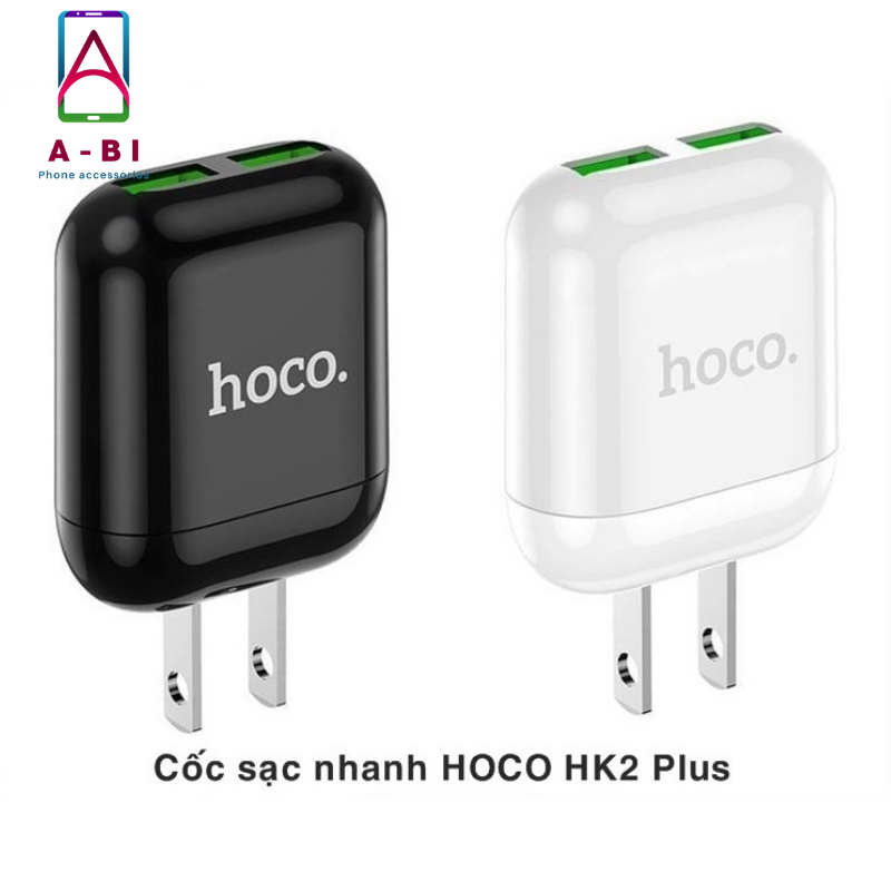 CÓC Sạc Nhanh Hoco HK2 Plus 3.4A 2 cổng USB