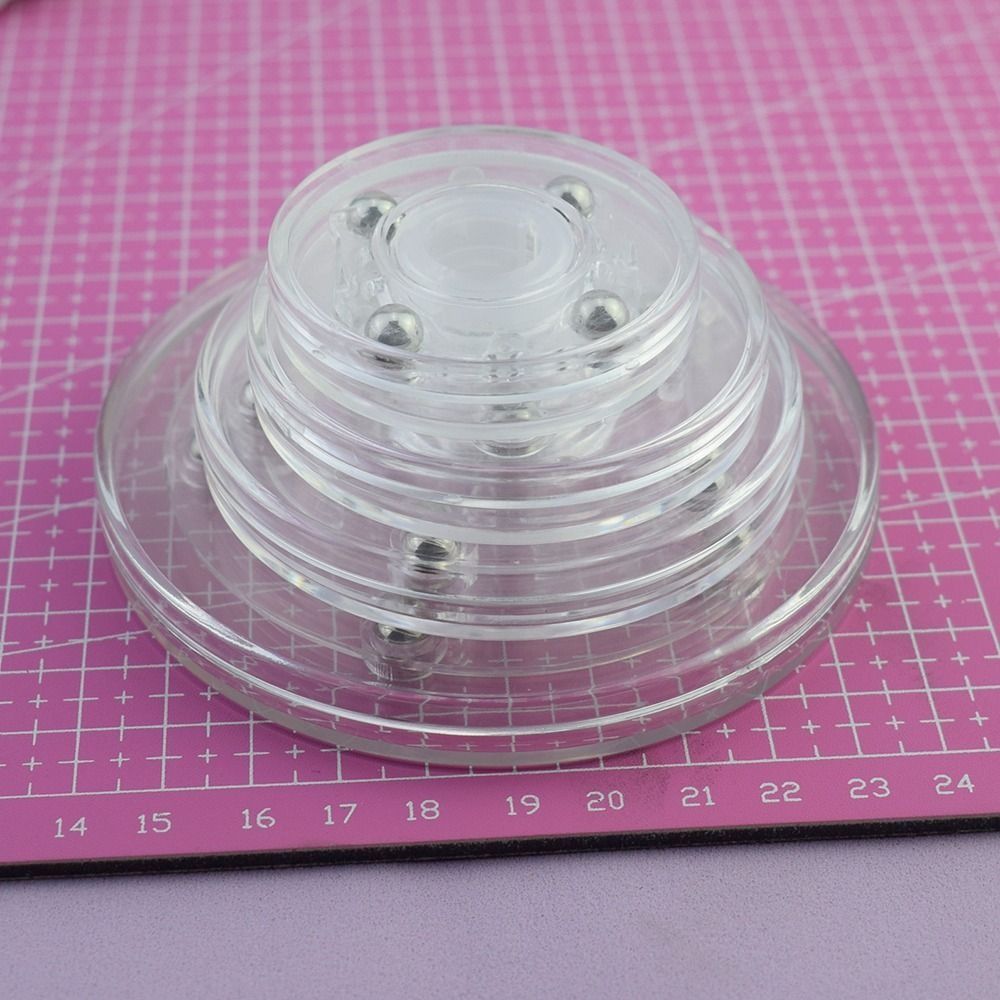 Swivel Plates 360-Degree Acrylic Turntable Round Clear Rotating Display ...