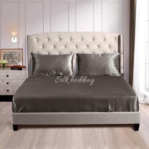 [HCM]BỘ CHĂN GA GIƯỜNG DRAP GỐI PHI LỤA CAO CẤP LAN BEDDING - NÂU
