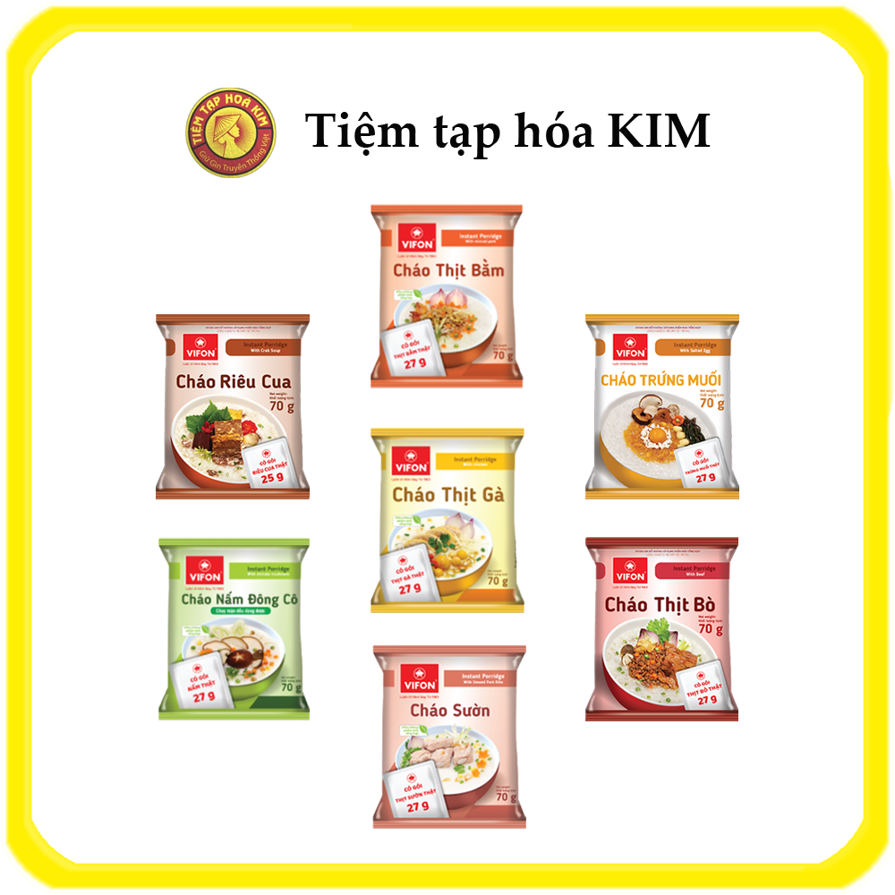 Cháo Vifon Gói 70G (Có Gói Thịt Thật)