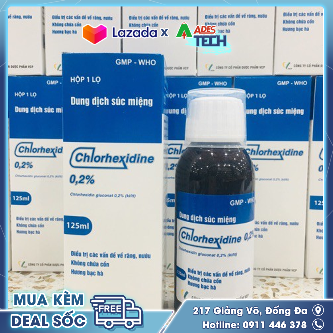 Dung dịch súc miệng CHLORHEXIDINE 0.2%