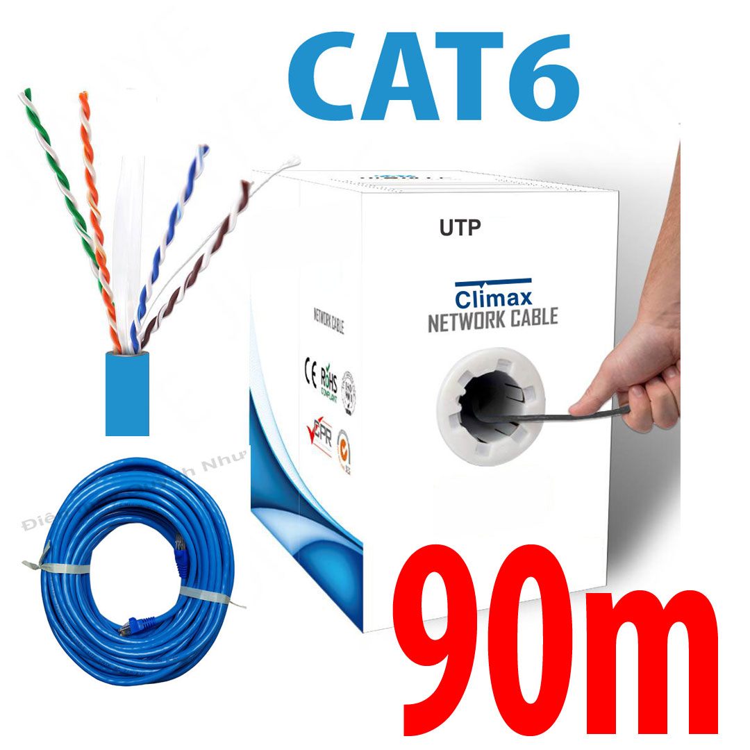 [HCM] 60m đến 100m CÁP MẠNG CLIMAX UTP CAT6 CCA - – cáp lan, dây lan