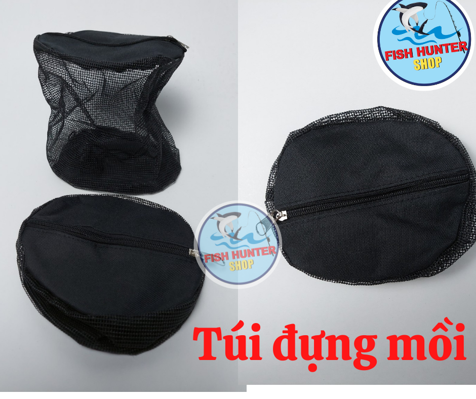 Túi đựng mồi câu cá, dế, giun/ Giỏ lưới đựng mồi câu cá