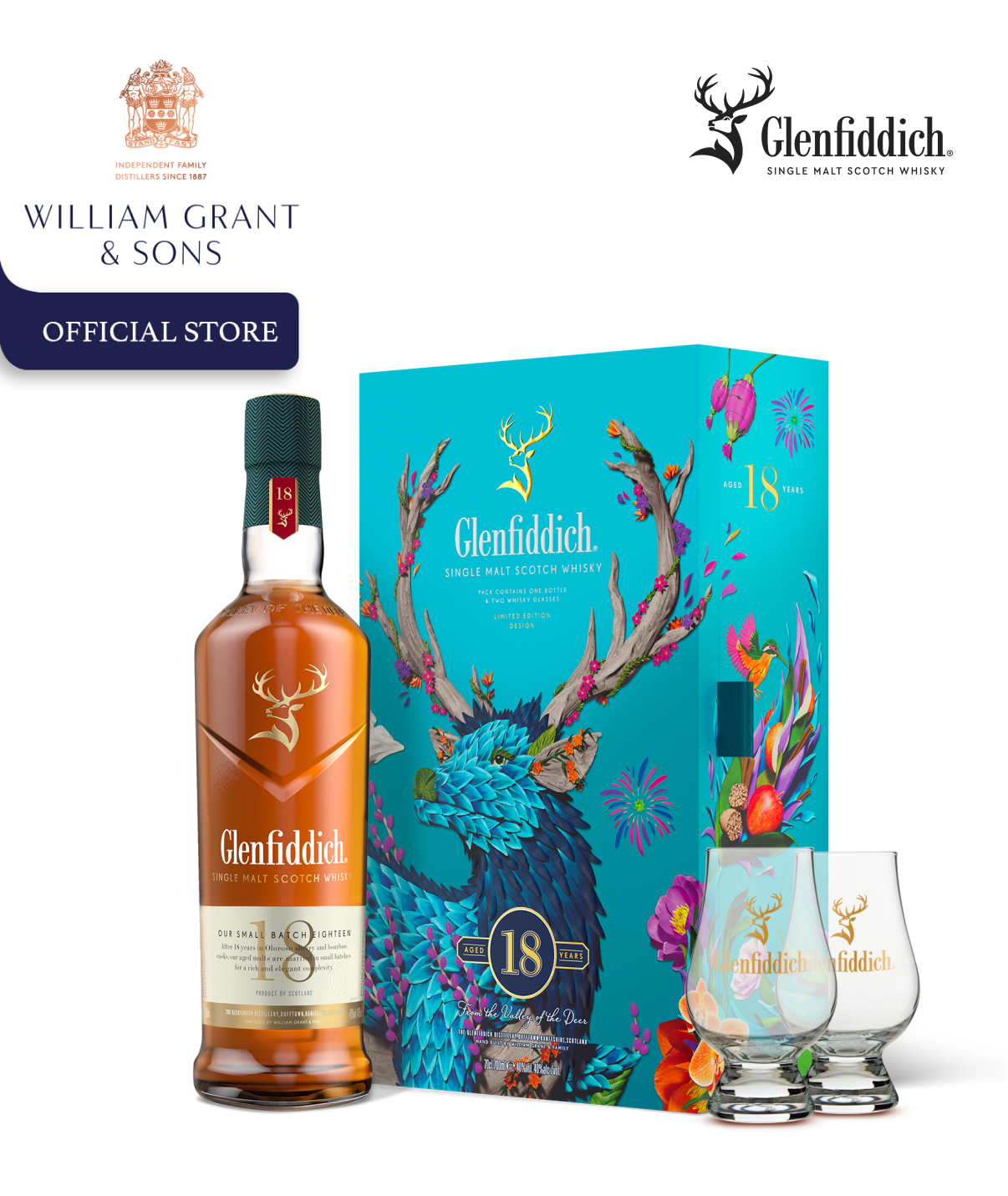 Glenfiddich 18 Year Old Single Malt Scotch Whisky 2024 CNY Limited