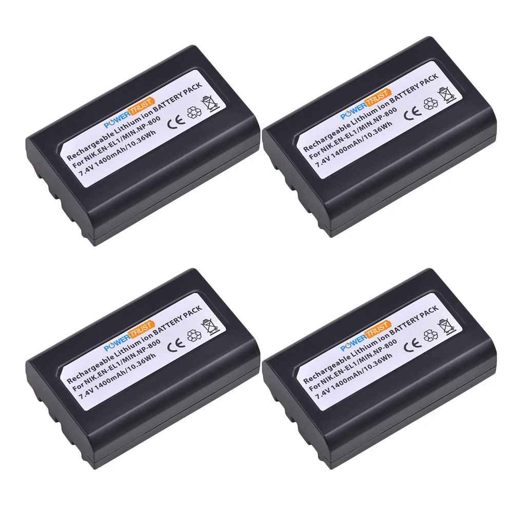 En-el1 pin enel1 en el1 1400mah và bộ sạc cho nikon coolpix 4300 5400 8700 500 775 880 885 990 995 bateria