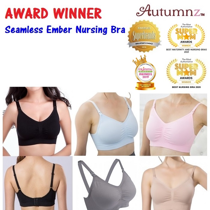 Autumnz Ember Seamless Maternity / Nursing Bra *SUPERBRAND AWARD* - Summer  Blue