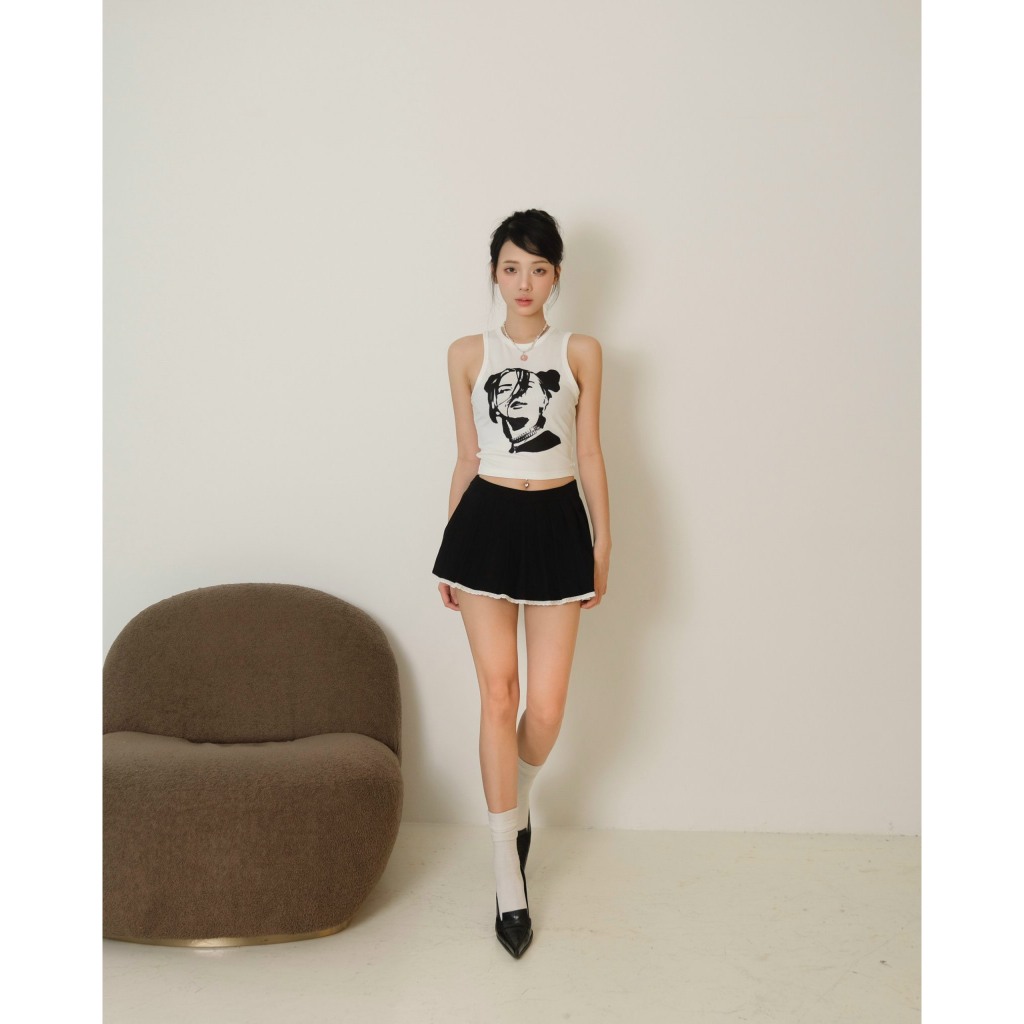 Áo thun croptop ba lỗ MONÁ - BILLIE