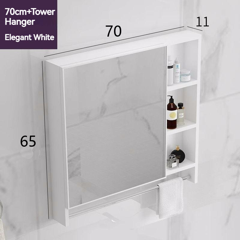 Space Aluminum Wallmounted Bathroom Mirror Toilet Mirror with