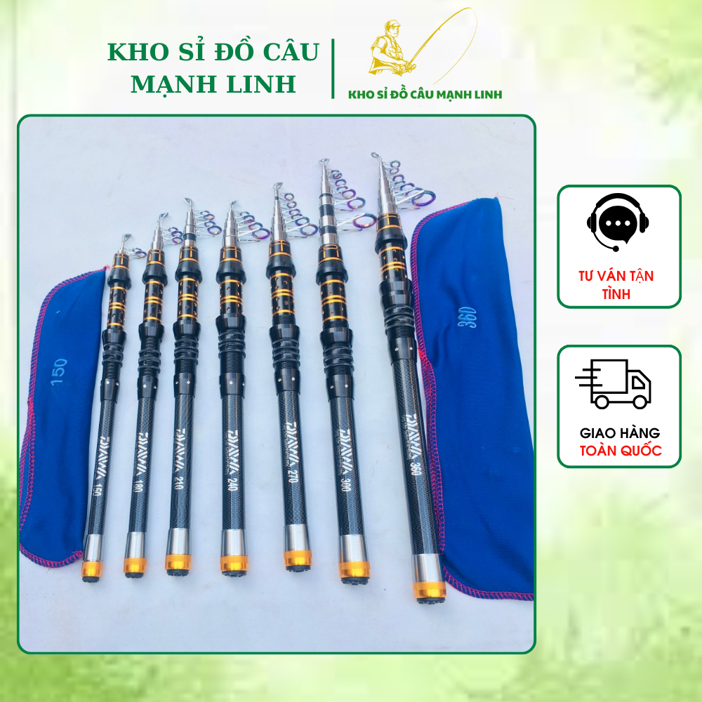 Cần máy DAWA  RÚT GỌN CHẤT CARBON CAO CẤP SIÊU KHỎE SIÊU BỀN