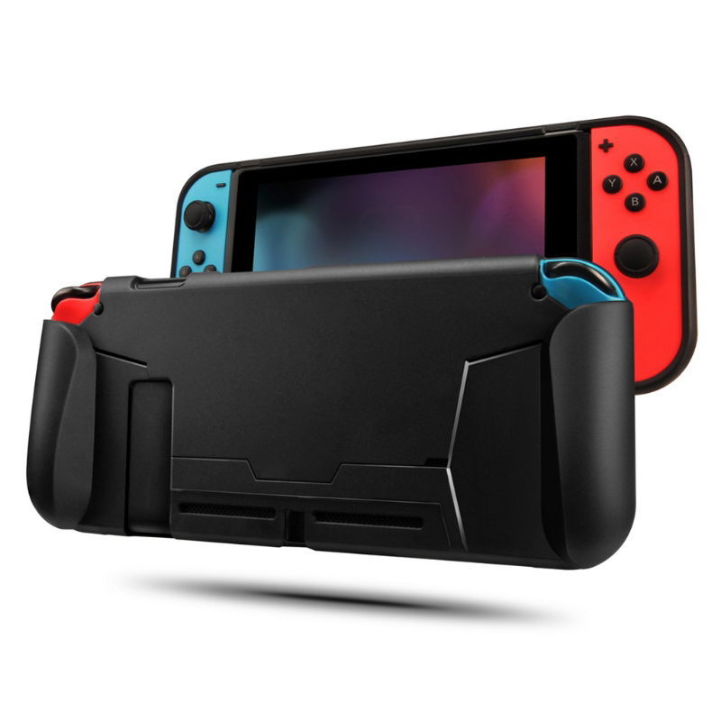 DISOUR Original TPU Shell Soft Protective Case Guard Cover For Nintendo Switch card Holder Ergonomic Handle Grip Accessories